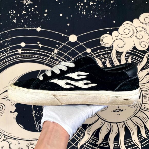 Straye Logan Athletic Sneaker Shoes Unisex M10/W11.5 Black Suede Skateboarding main image 6